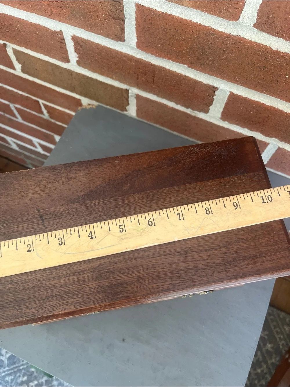 Vintage Wooden Jewelry Box with Music 4 Lined Drawers Table Top Chest Style